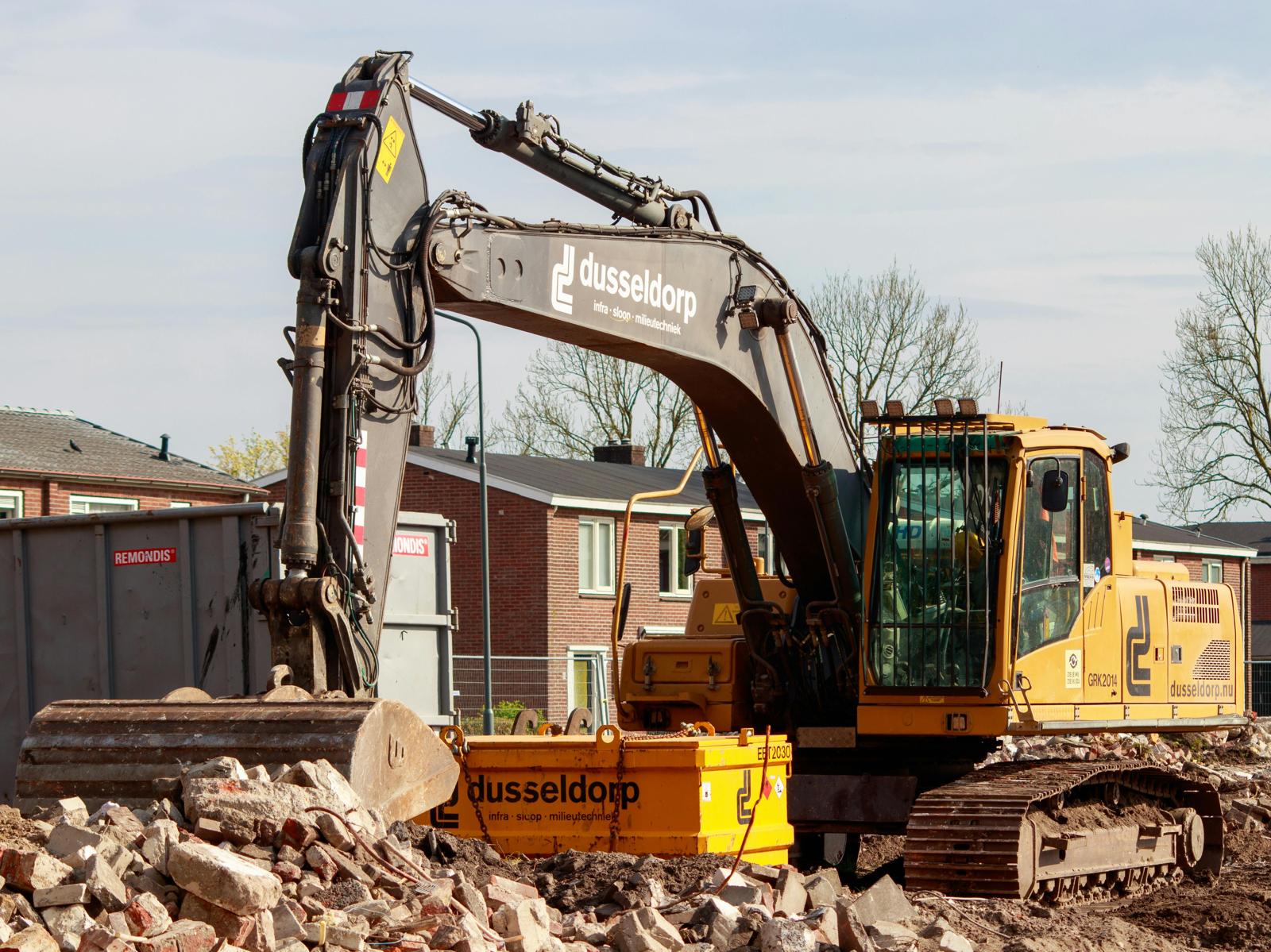 Bouwplaats in uitvoering
